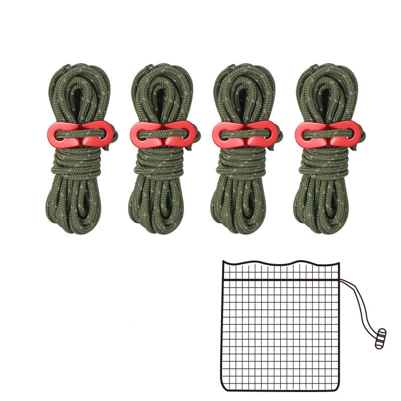 Outdoor Camping 4mm Reflective Tent Rope