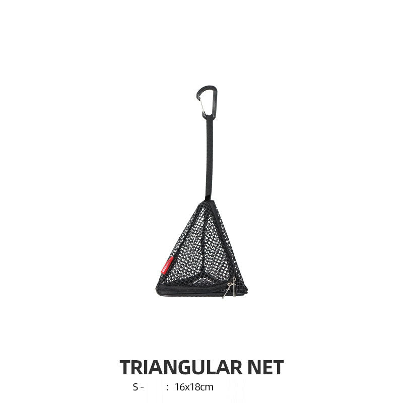 Outdoor triangular sun drying net