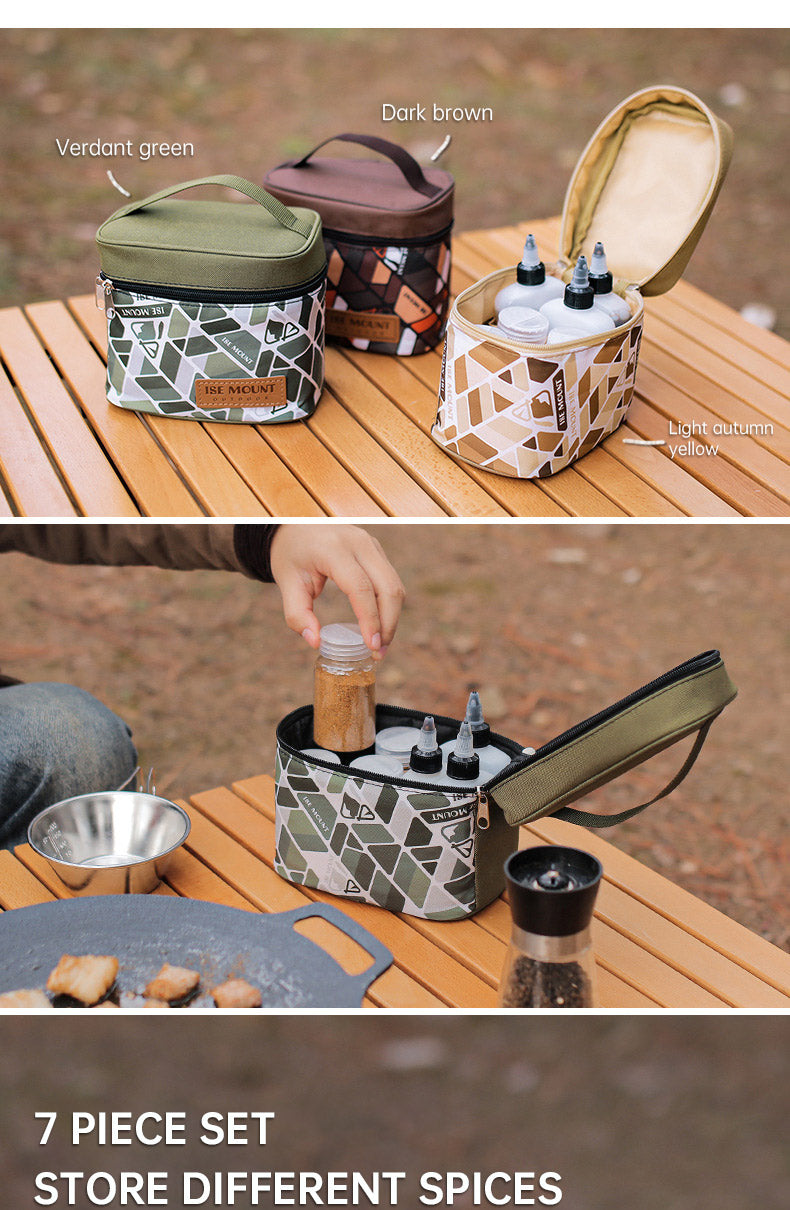 Outdoor 7-piece camping seasoning