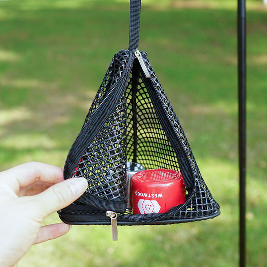 Outdoor triangular sun drying net