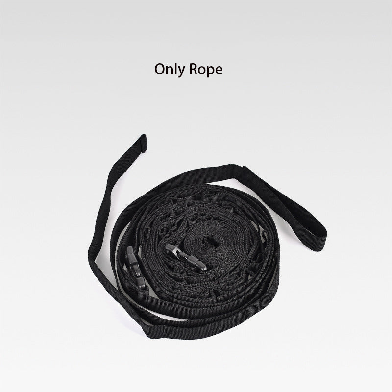 Outdoor camping tent storage rope with 19 hook hangers