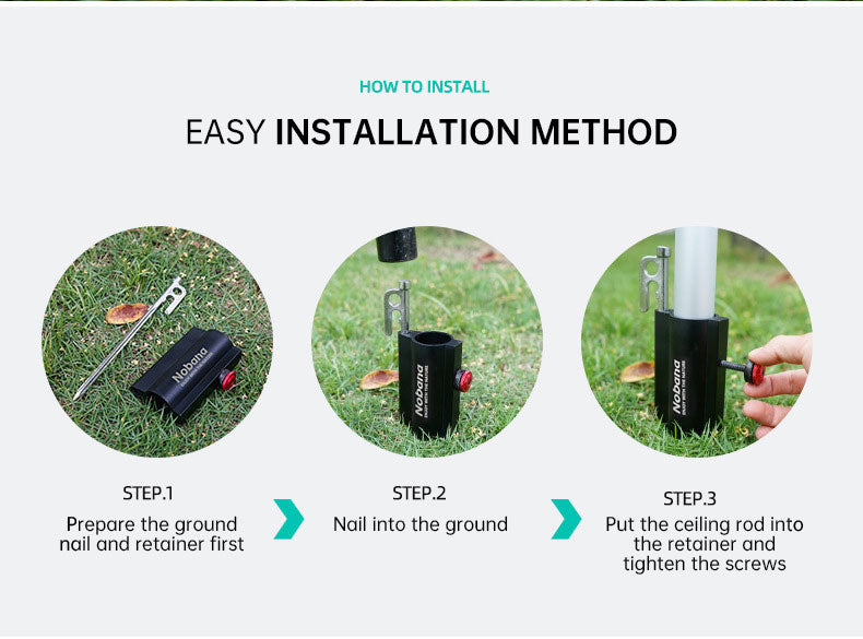 Bracket Support Rod For Tent pole or Umbrella pole