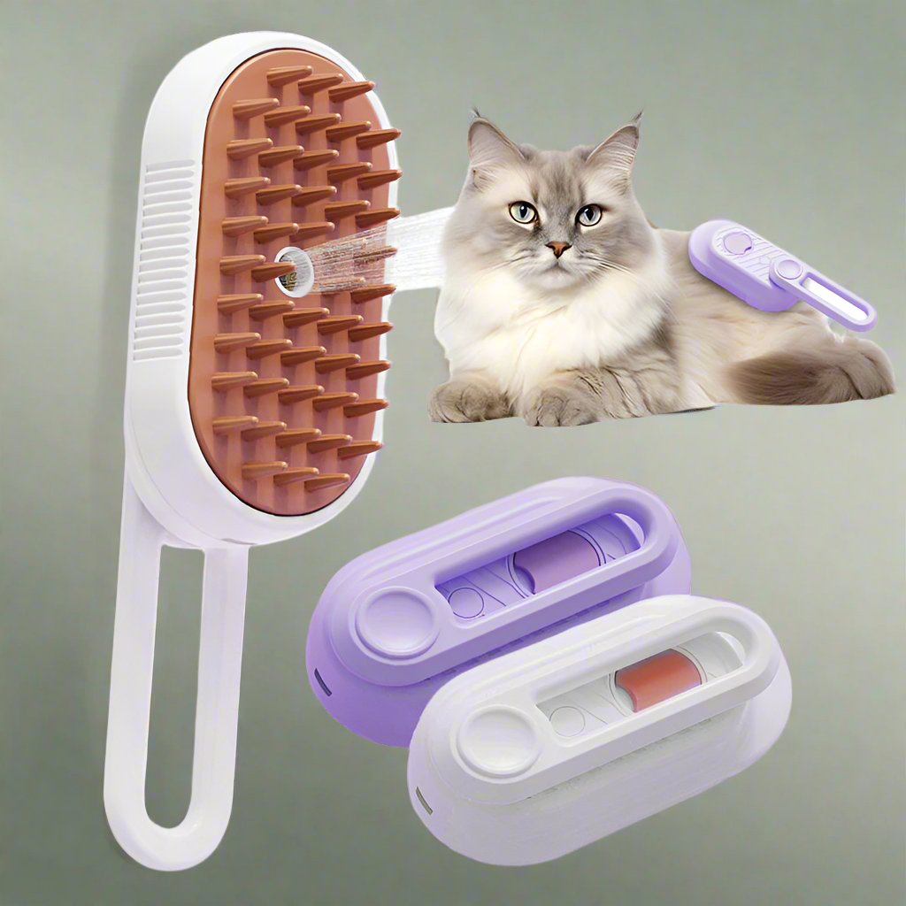 USB Rechargeable Cat Comb Pet Care Cleaning Massage Remover Electric Spray Massage Comb Brush Pet Grooming Brush with Water Tank