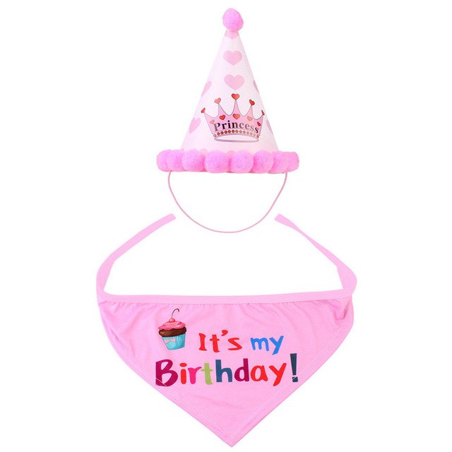 Cats & Dogs Birthday party Hat and Band