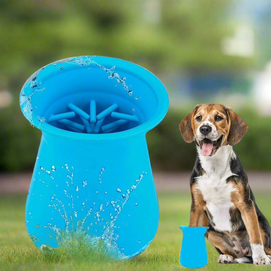 Dog Paw Cleaner Cup & Cleaning Brush