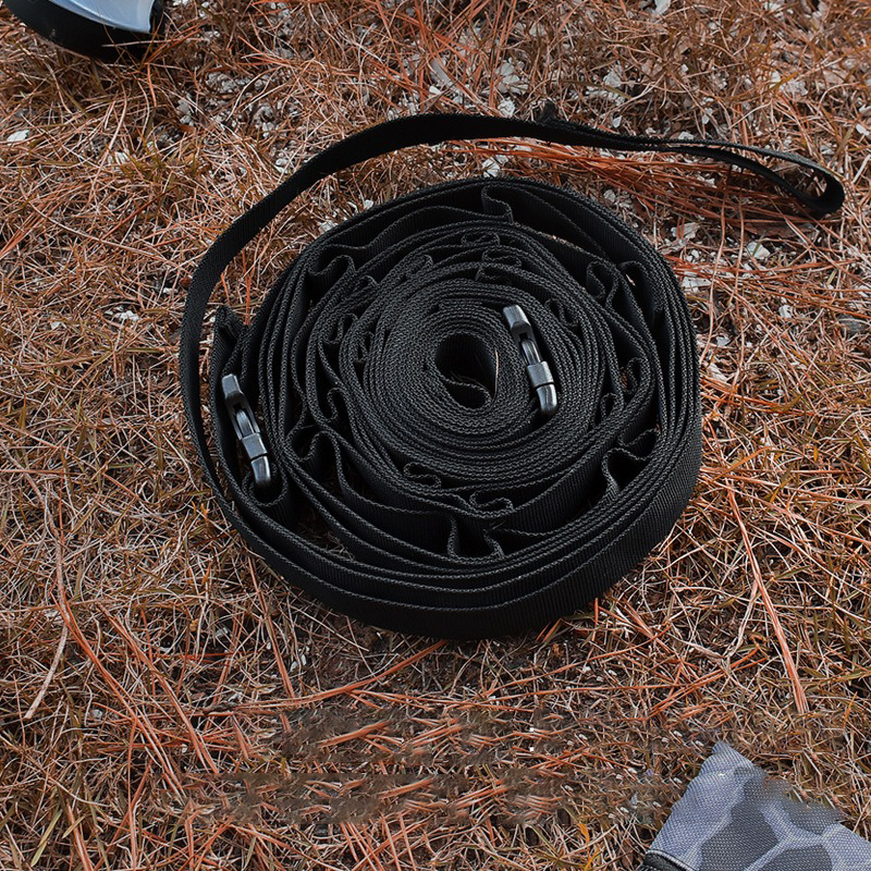 Outdoor camping tent storage rope with 19 hook hangers