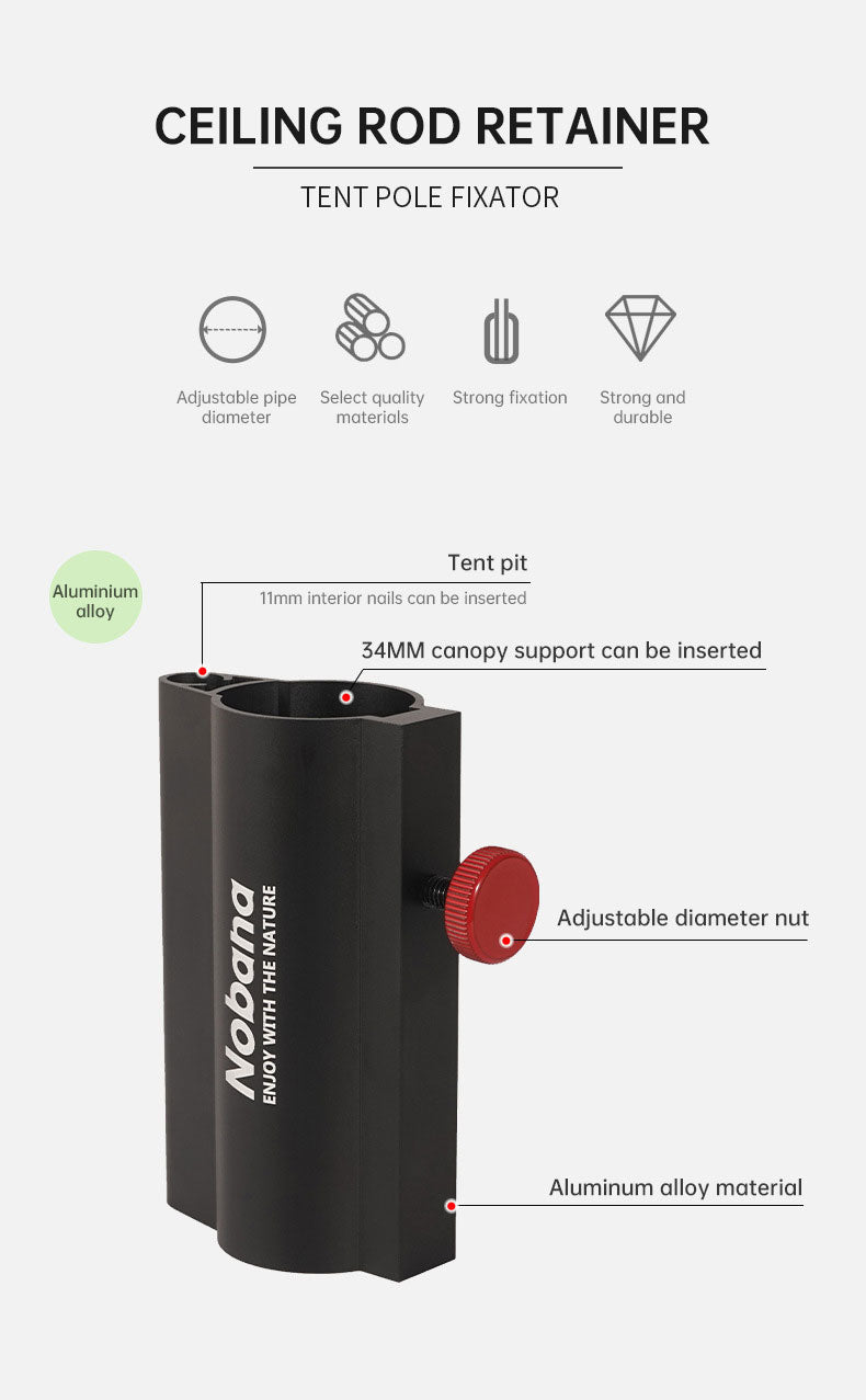 Bracket Support Rod For Tent pole or Umbrella pole