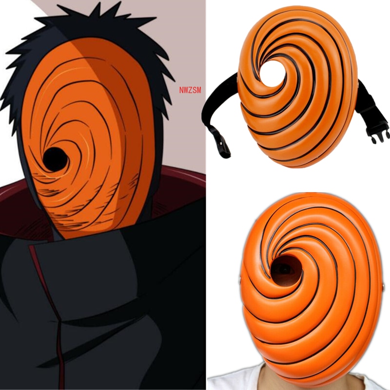Anime Akatsuki Uchiha Mask Tobi Obito Akatsuki Ninja Madara Cosplay Costumes Resin Masks Halloween