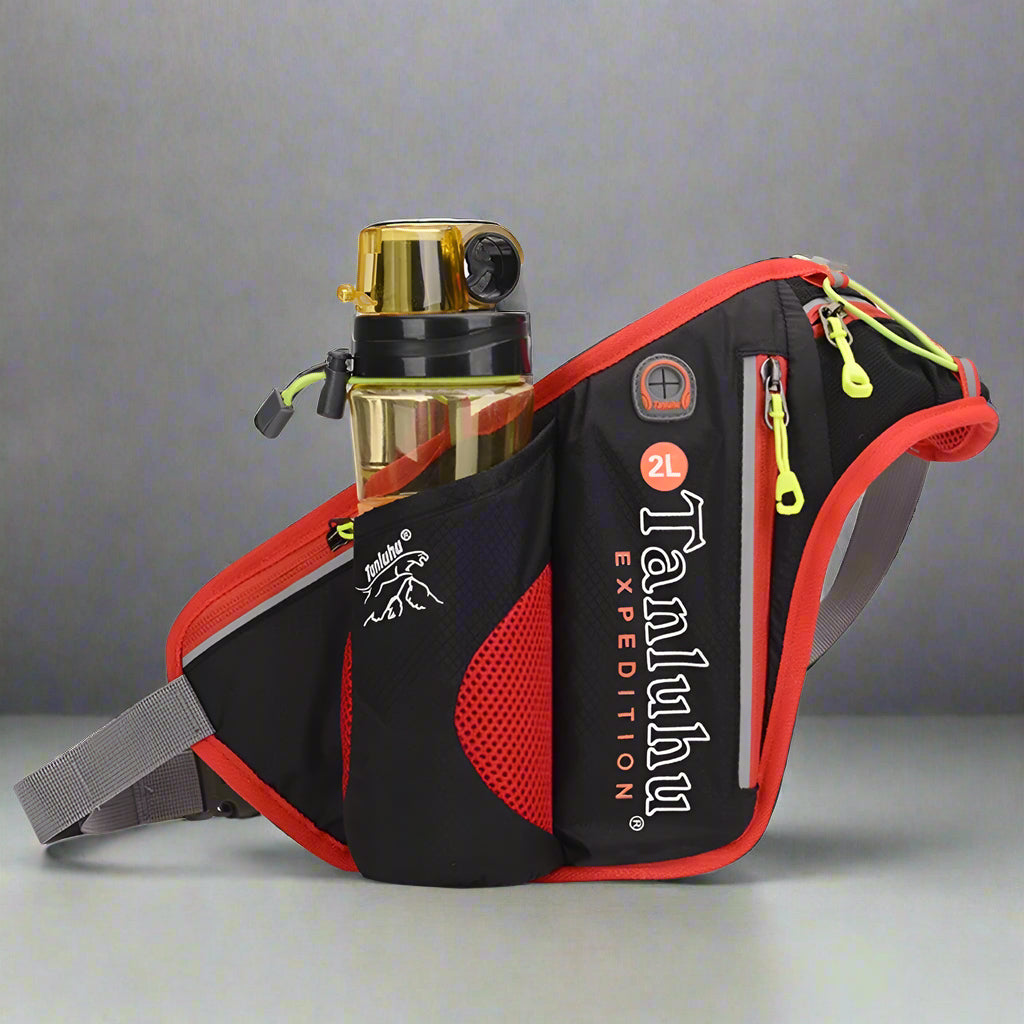 Reflective Waist Running Bags with Bottle Holder