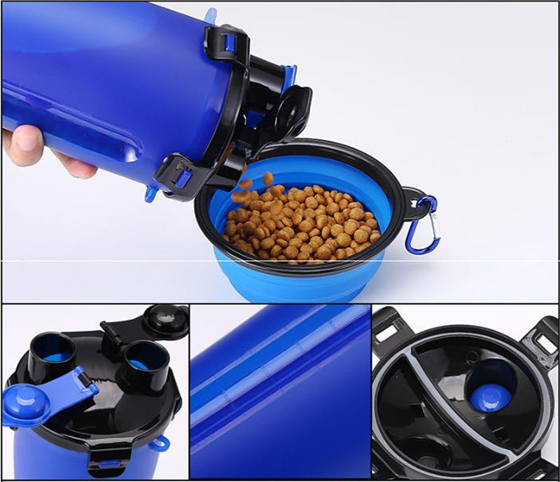 Dual Water & Food Cup with a set of folding bowls.