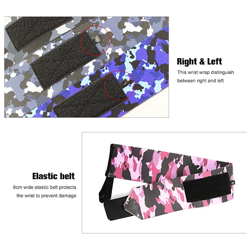 1 Pair Camouflage nylon stretch wrap protects wrist Weightlifting wristband bandage sports protector wristband