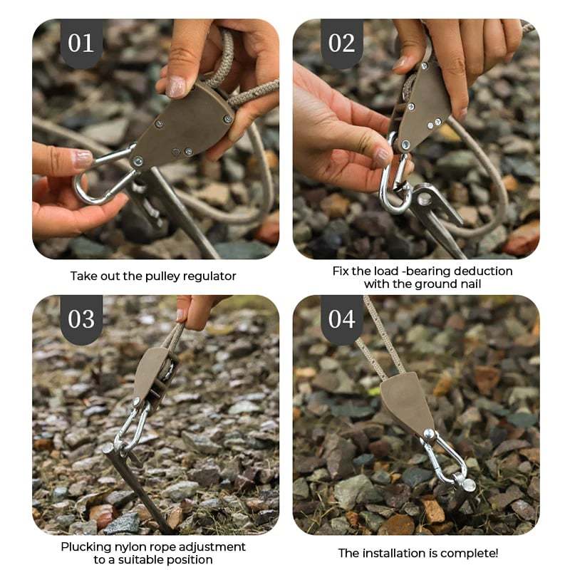 Glow in the dark Camping Tent Tie Down Rope