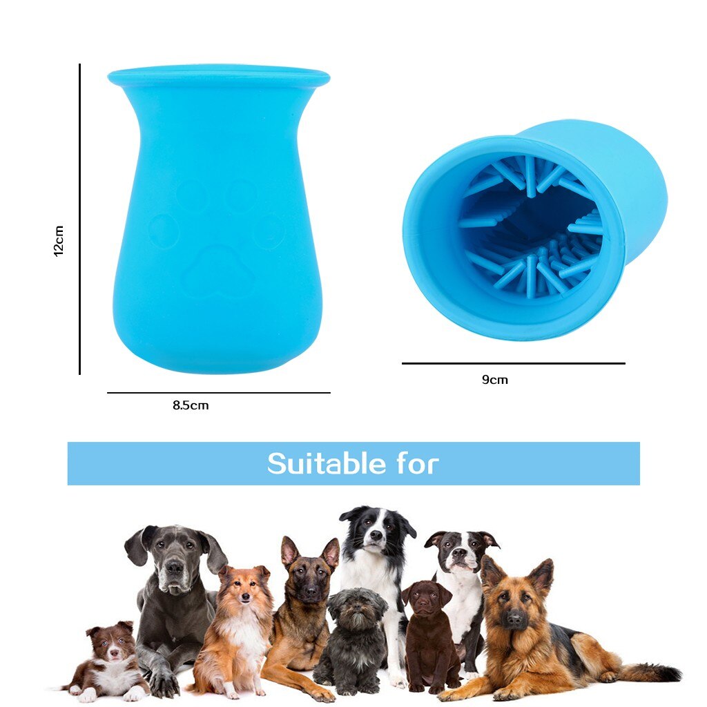 Dog Paw Cleaner Cup & Cleaning Brush