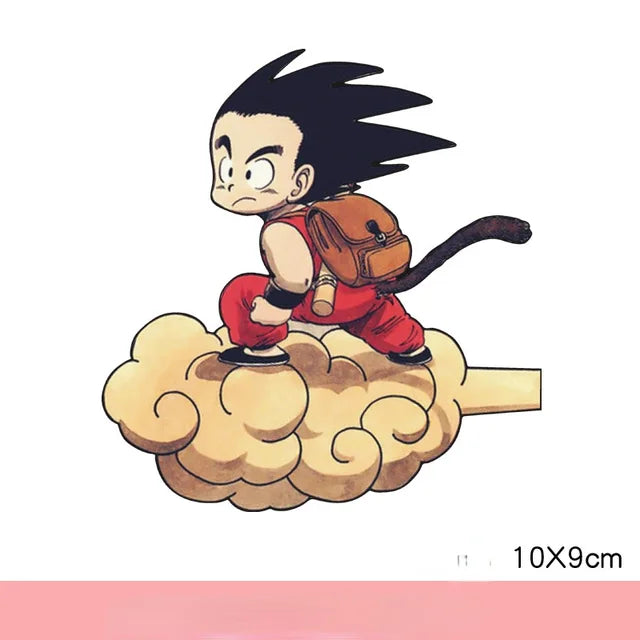 Dragon Ball Son Goku Funny Car Sticker Cute Figure Stickers Decoration for Trunk Windshield Bumper Motorcycle Helmet Accessories