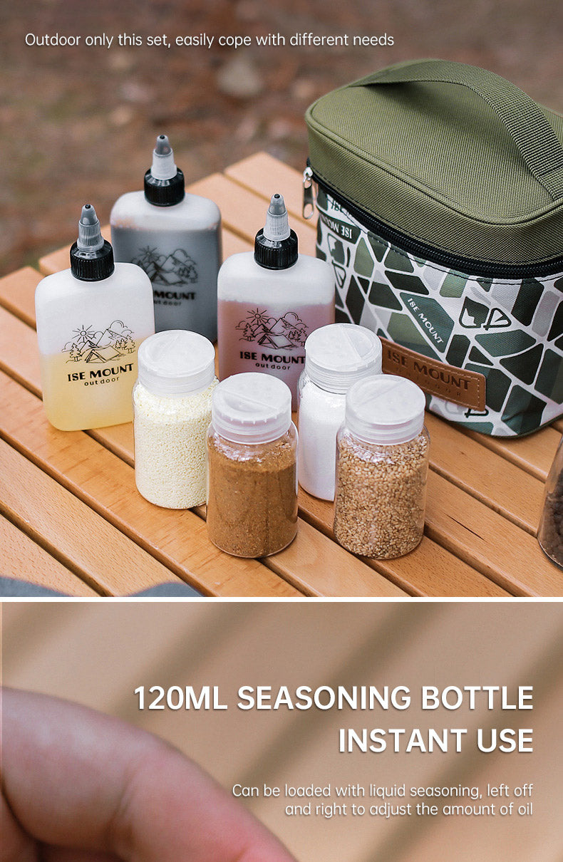 Outdoor 7-piece camping seasoning