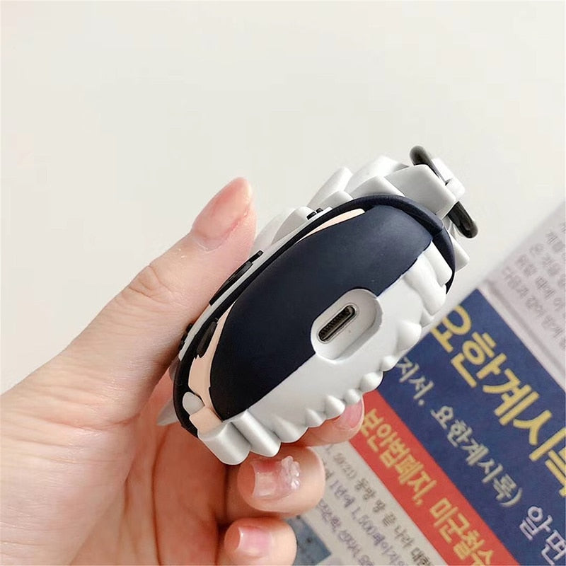 Anime Cute Q Naruto Sasuke Case For AirPods 1 2 Pro Charge Box Soft Silicone Wireless Bluetooth Earphone protective Cover Coque