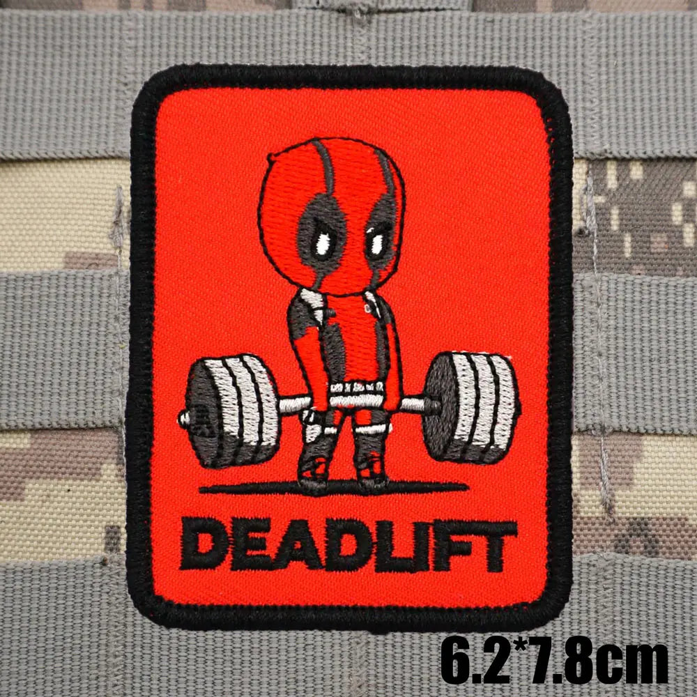 DEADPOOL - DEADLIFT Backpack Badge