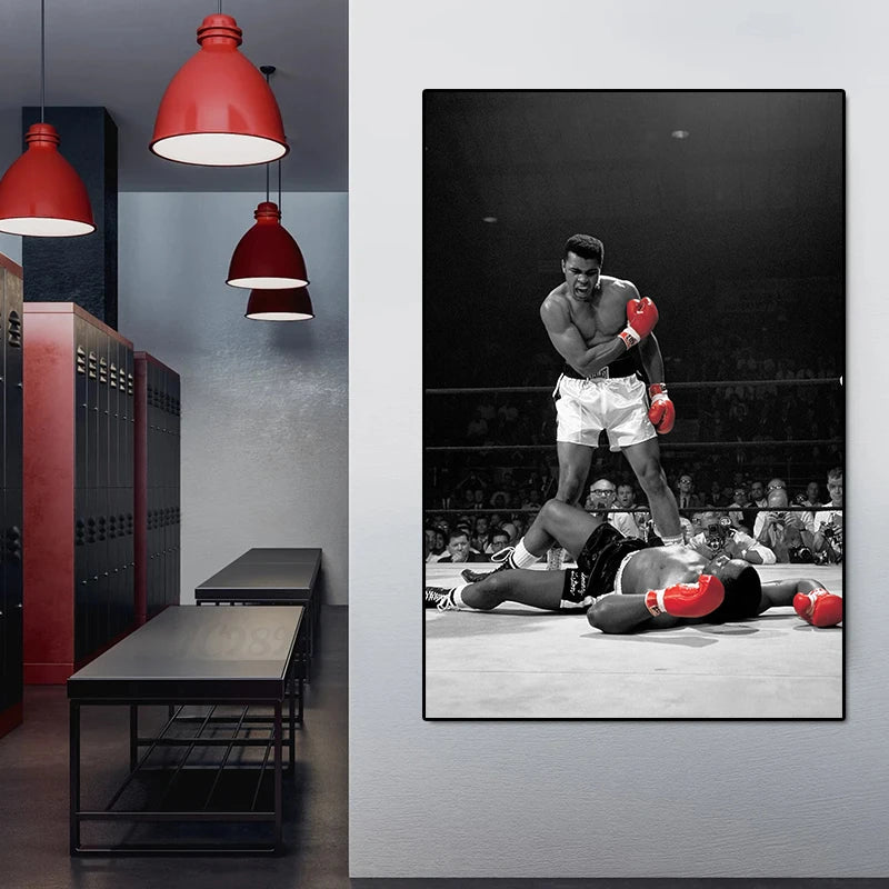 Legend Boxer Star Poster Boxing Canvas Wall Art Posters and Prints Wall Decor Cuadros Living Room Home Boys Room Decoration Gift