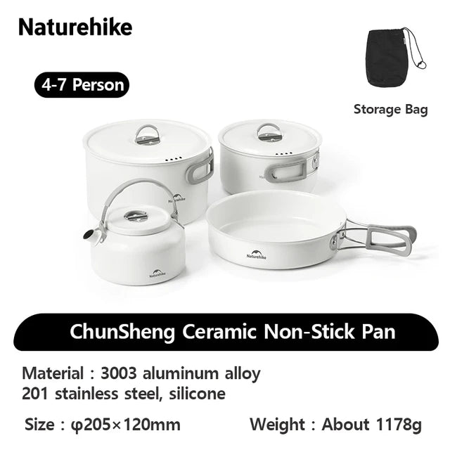 Naturehike Ceramic Non-Stick Set Of Pots