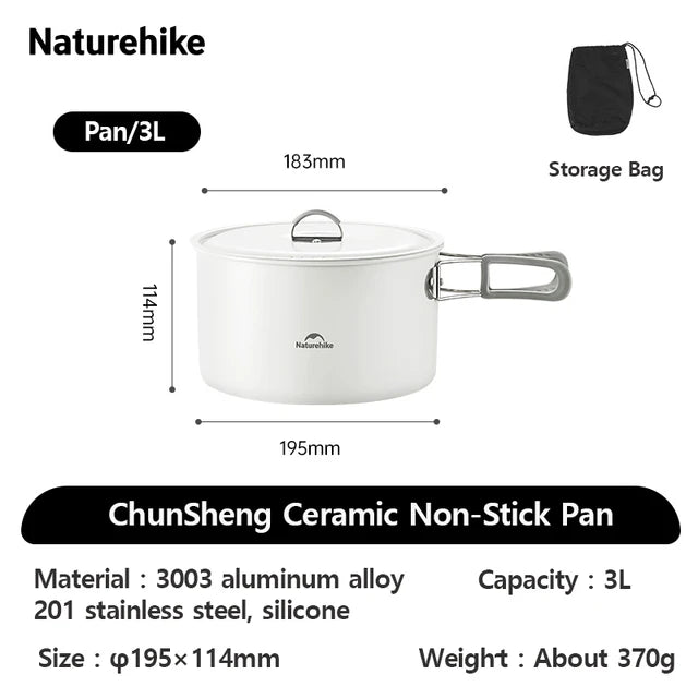 Naturehike Ceramic Non-Stick Set Of Pots