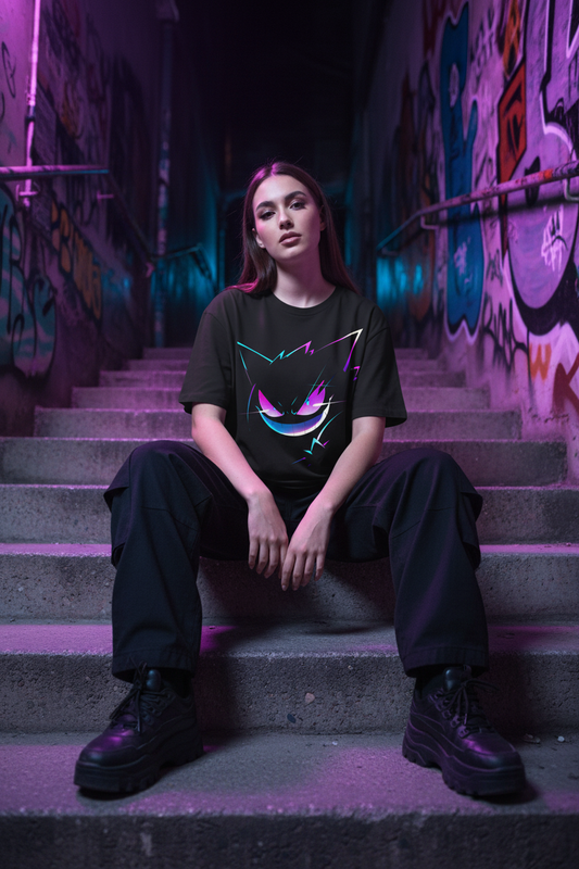 Gengar Tee – Female Model Alleyway