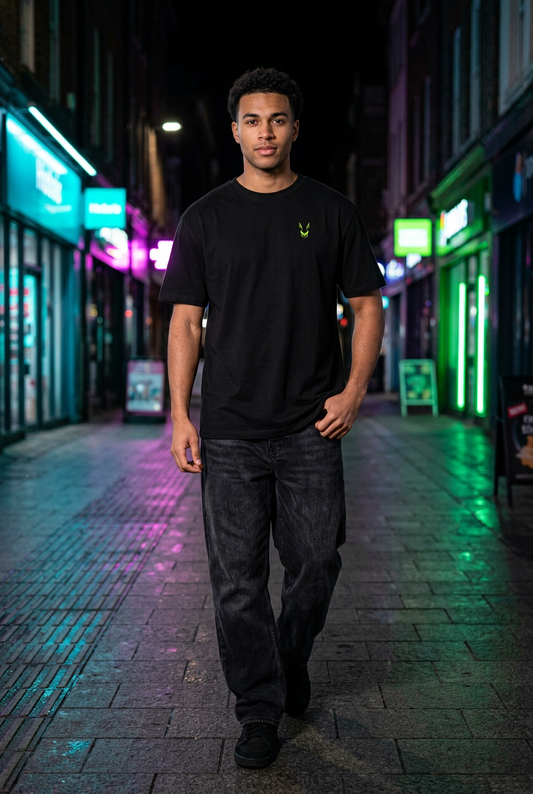 Man walking toward camera, front view