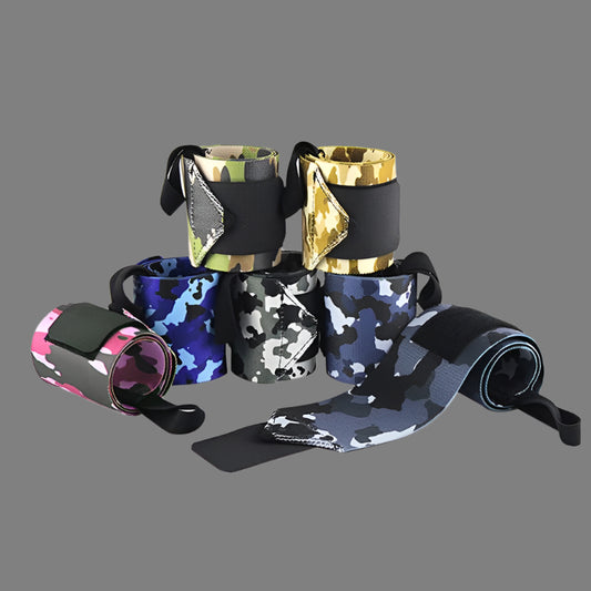 1 Pair  Camouflage nylon stretch wrap protects wrist Weightlifting wristband bandage sports protector wristband