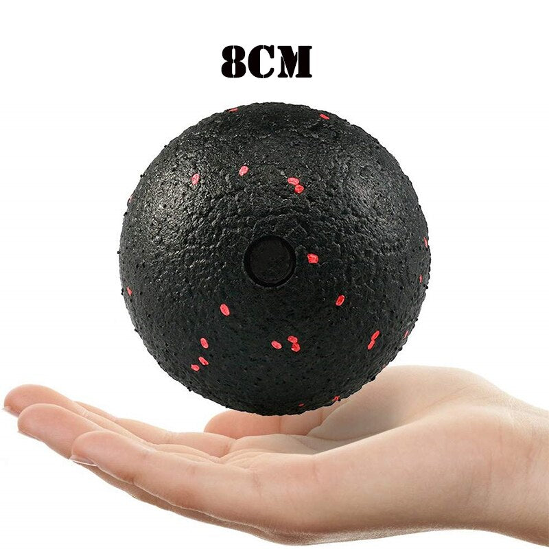 2Pc Peanut Fitness Massage Ball Set Double Lacrosse Mobility Ball for Myofascial Physical Therapy Deep Tissue Massage