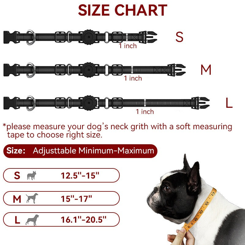 Pet Collar with Airtag case.
