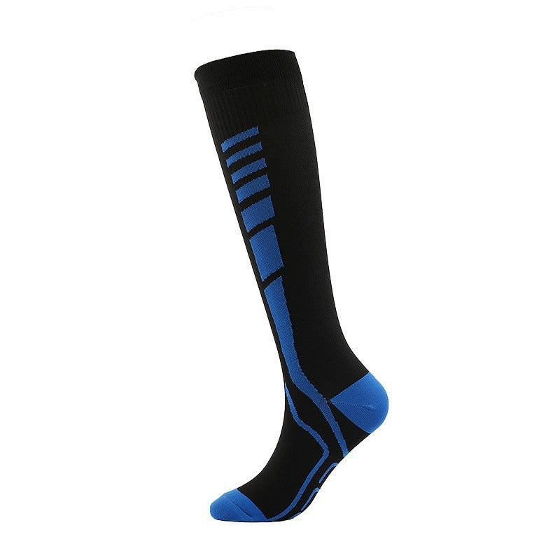 Pressure Socks Set with Black Heart Shaped Calf Socks and Heart Shaped Running Socks