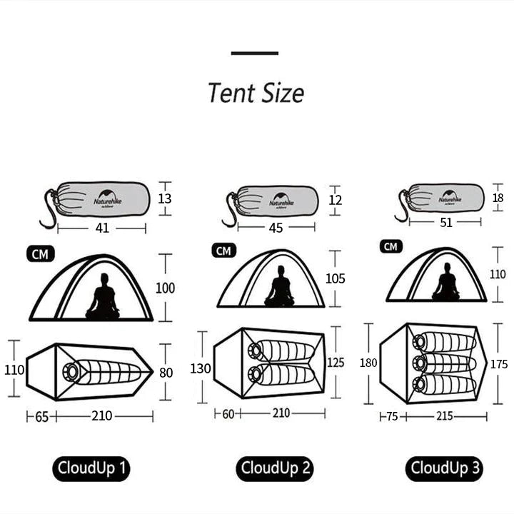Naturehike Cloud Up 1 Lightweight Backpacking Tent