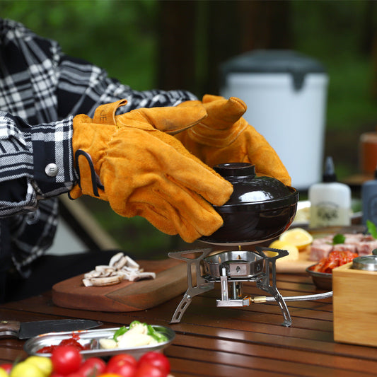 Outdoor BBQ flame-retardant gloves