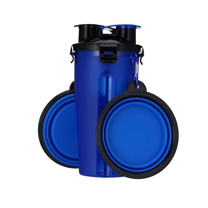 Dual Water & Food Cup with a set of folding bowls.