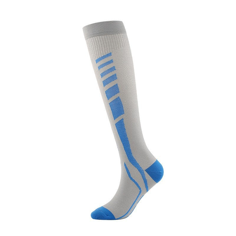Pressure Socks Set with Black Heart Shaped Calf Socks and Heart Shaped Running Socks