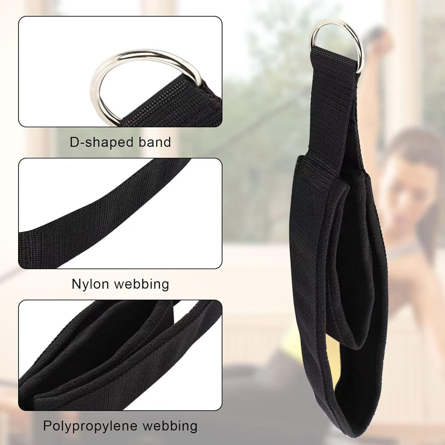 Double ring straps for Yoga or Pilates