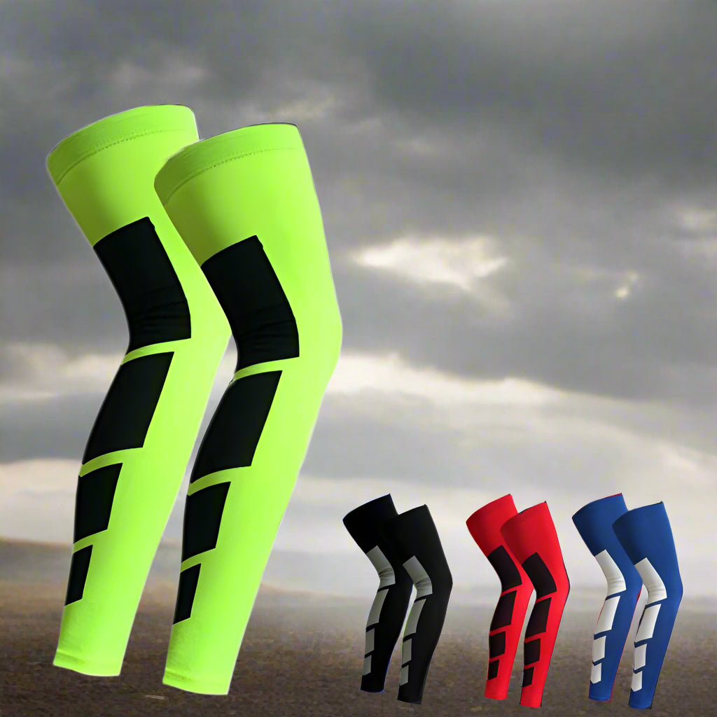 1PCS Pro Sports Silicone Antiskid Long Knee Support Brace Pad Protector Basketball Leg Sleeve Kneepad 5 Colors