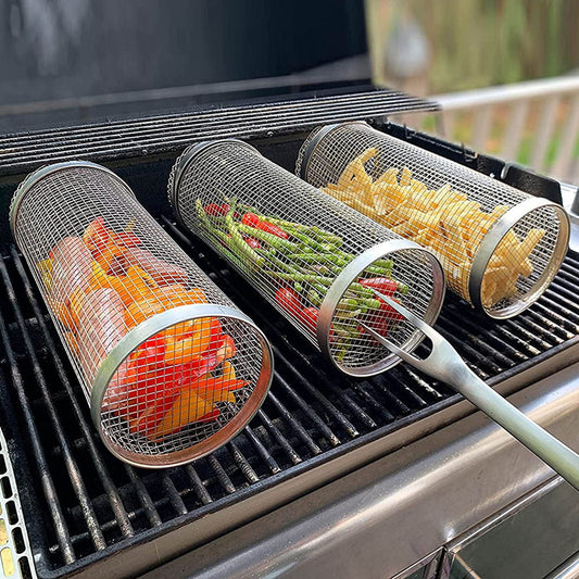 Camping BBQ Stainless Steel Basket