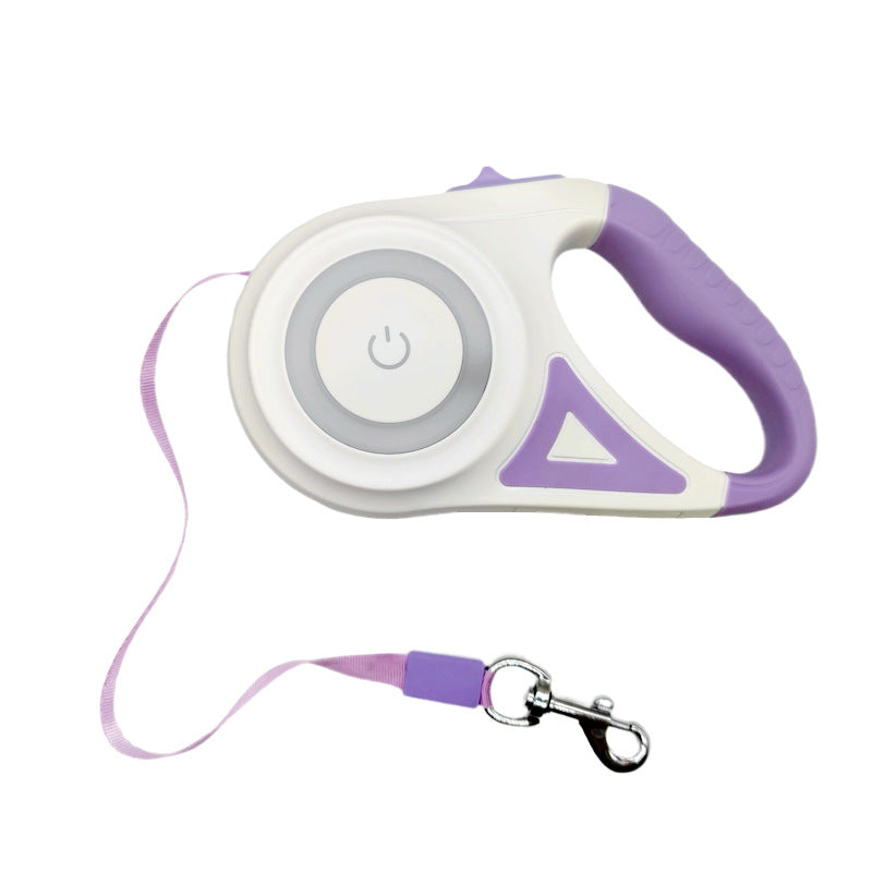 Automatic Telescopic Dog Leash With Led Light