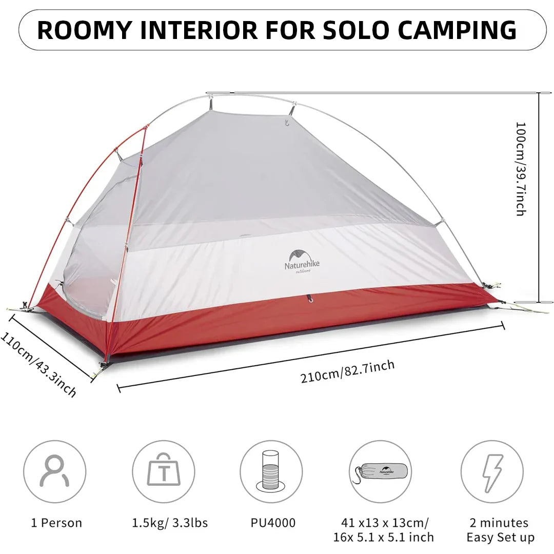 Naturehike Cloud Up 1 Lightweight Backpacking Tent