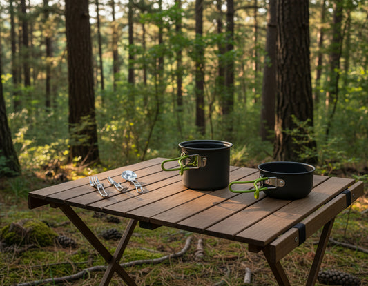 Outdoor Portable Camping Cookware With Tableware
