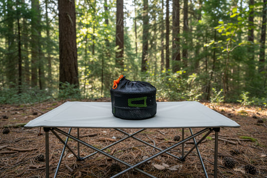 Outdoor Portable Camping Cookware With 2 sets of Tableware