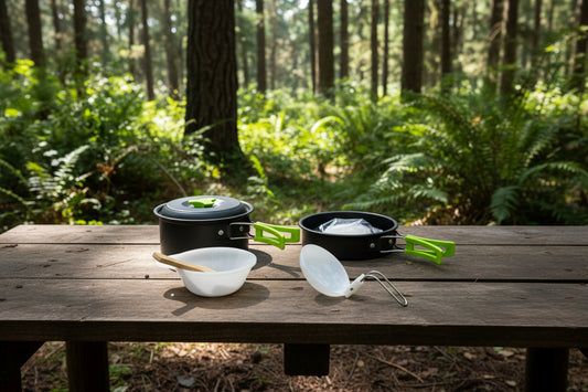 Outdoor Portable Camping Cookware With Tableware