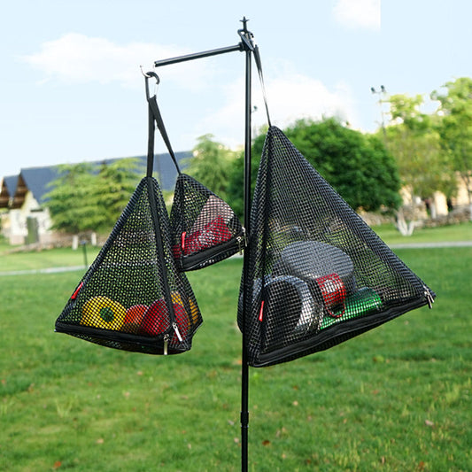 Outdoor triangular sun drying net