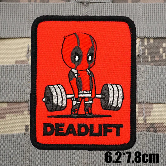 DEADPOOL - DEADLIFT Backpack Badge