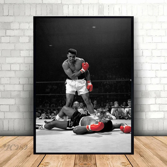 Legend Boxer Star Poster Boxing Canvas Wall Art Posters and Prints Wall Decor Cuadros Living Room Home Boys Room Decoration Gift