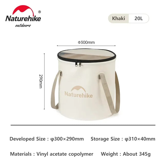 Naturehike 10L & 20L Collapsible Bucket