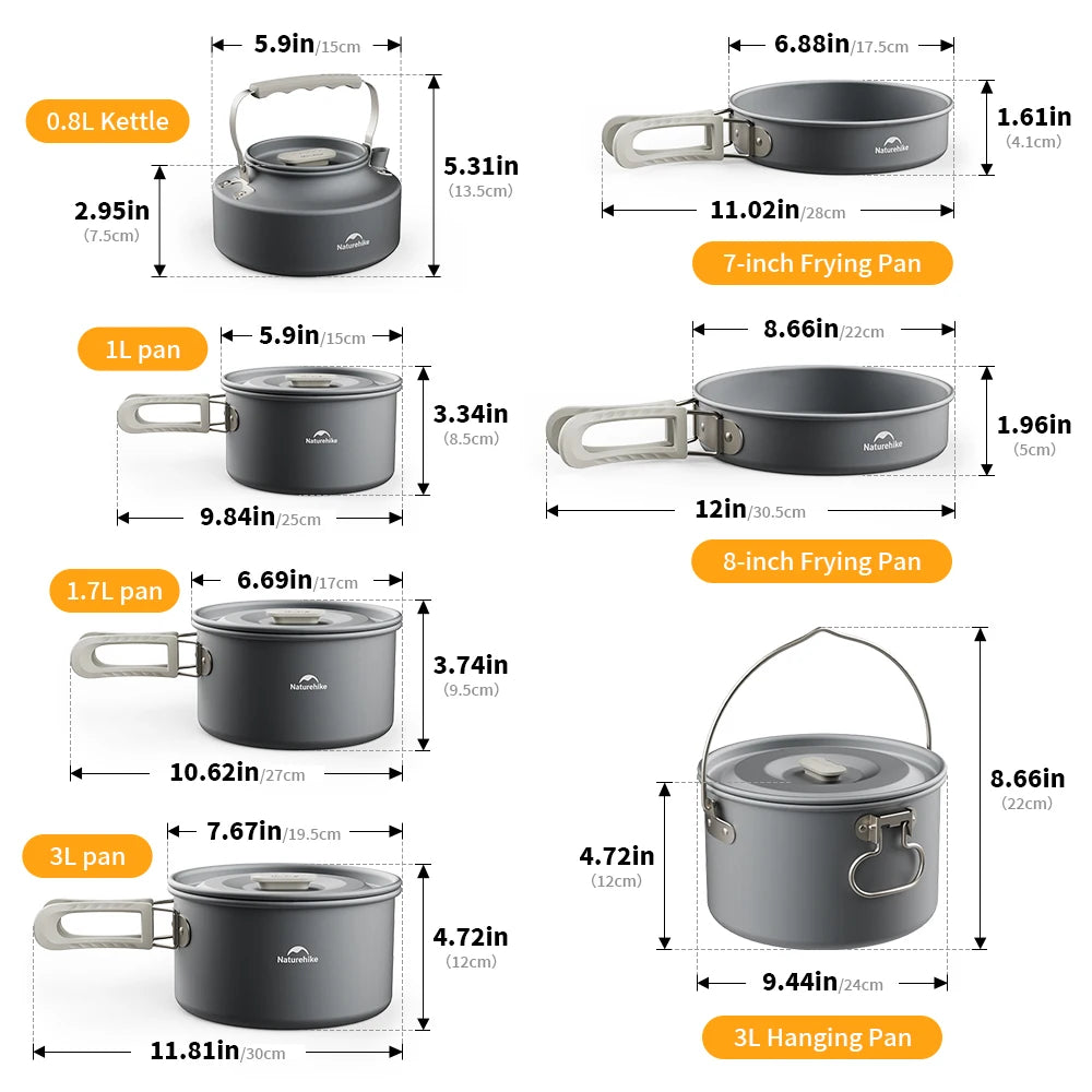 Naturehike Camping Cookware Kit