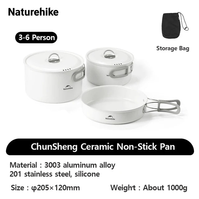 Naturehike Ceramic Non-Stick Set Of Pots