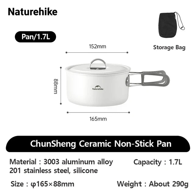 Naturehike Ceramic Non-Stick Set Of Pots