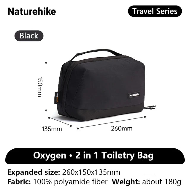 Naturehike Oxygen 2 in 1 Toiletry Bag with Wet & Dry Separation